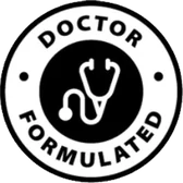 The Doctor Formulated roundel printed on the Gelatide sales page