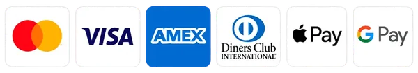 Visa, Mastercard, American Express, Discover and wallet marks accepted at the Gelatide checkout